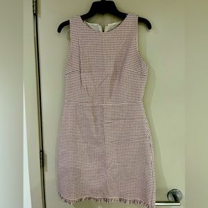 White, Pink, Plaid Dress